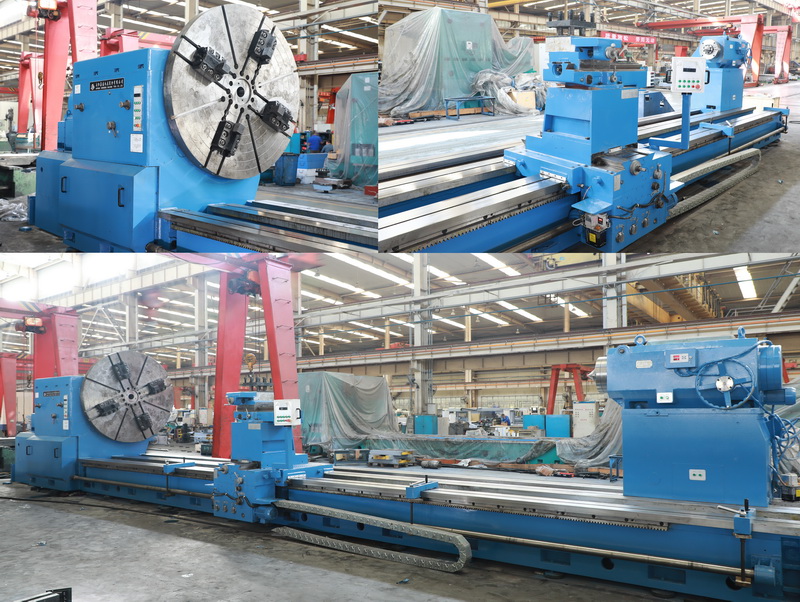 安陽(yáng)鑫盛機(jī)床首臺(tái)承重40噸重型車(chē)床完成試車(chē)驗(yàn)收！交付用戶(hù)！